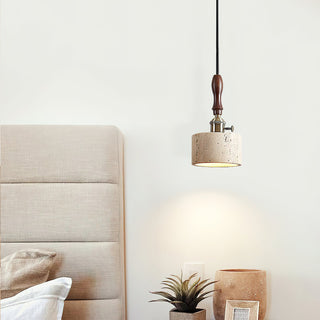 Cylinder Franciska Travertine Pendant Lamp