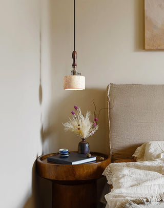 Cylinder Franciska Travertine Pendant Lamp