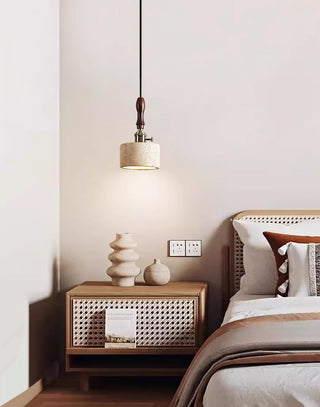 Cylinder Franciska Travertine Pendant Lamp