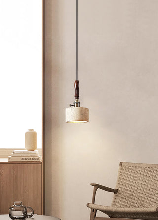 Cylinder Franciska Travertine Pendant Lamp