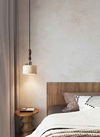 Cylinder Franciska Travertine Pendant Lamp