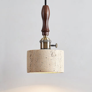 Cylinder Franciska Travertine Pendant Lamp