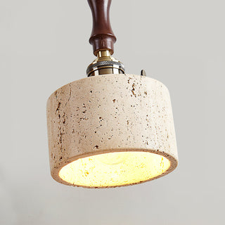 Cylinder Franciska Travertine Pendant Lamp