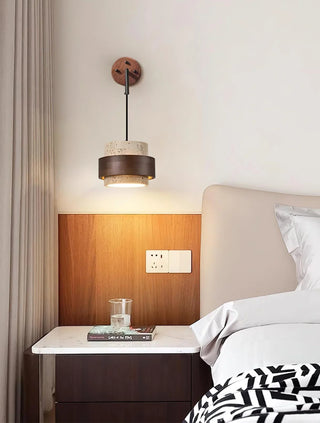 Cylinder Stonova Travertine Wall Sconce