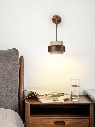 Cylinder Stonova Travertine Wall Sconce