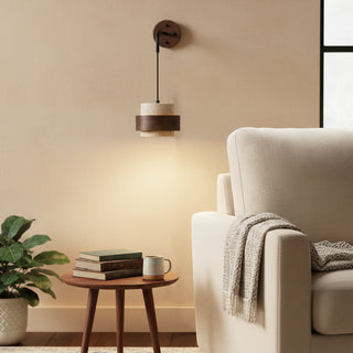 Cylinder Stonova Travertine Wall Sconce