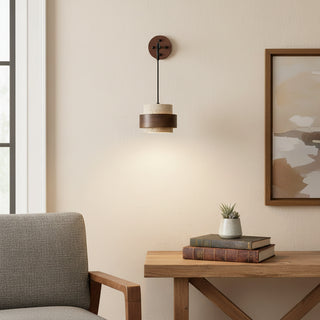 Cylinder Stonova Travertine Wall Sconce