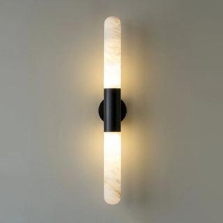 Cylindrical Alabaster Slim Wall Lamp