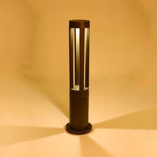 Cylindrical Black Garden Outdoor Light