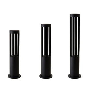 Cylindrical Black Garden Outdoor Light - Vidirlighting