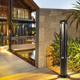 Cylindrical Black Garden Outdoor Light - Vidirlighting