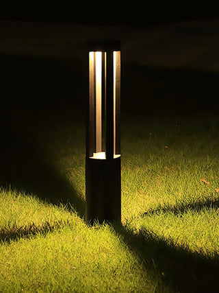 Cylindrical Black Garden Outdoor Light