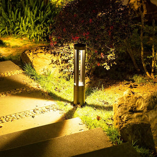 Cylindrical Black Garden Outdoor Light - Vidirlighting