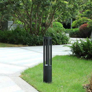 Cylindrical Black Garden Outdoor Light