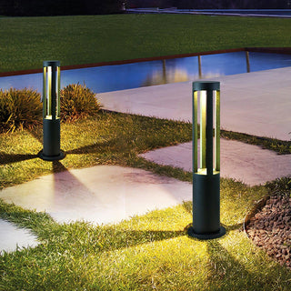 Cylindrical Black Garden Outdoor Light