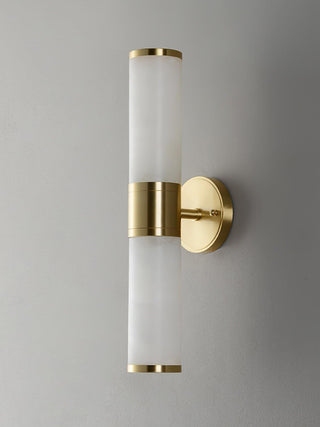 Cylindrical Lampatron Alabaster Wall Lamp