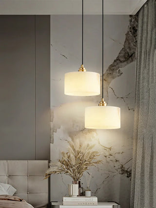 Cylindrical Alabaster Pendant Light - Vidirlighting