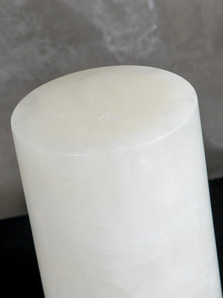 Cylindrical Totem Alabaster Table Lamp