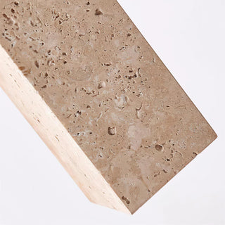 Cylindrical Travertine Fables Pendant Lamp