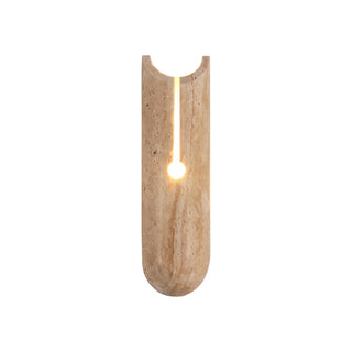 Cylindrical Y Shaped Travertine Wall Lamp