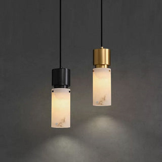 Cylindrical Alabaster Pendant lamp