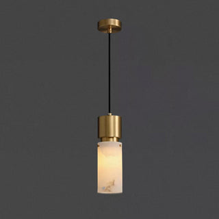 Cylindrical Alabaster Pendant lamp