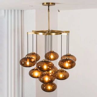 Halden Smoked Glass Cluster Chandelier