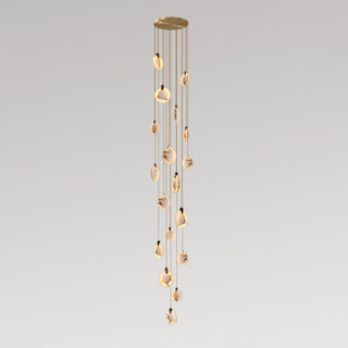 Disc Harvest Alabaster Chandelier