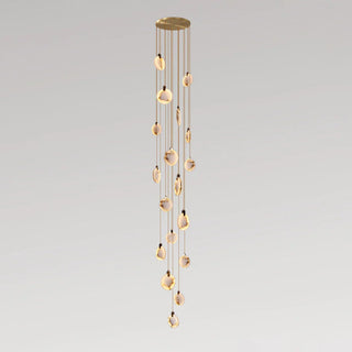 Disc Harvest Alabaster Chandelier