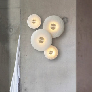 Disc Shaped Alabaster Wall Light
