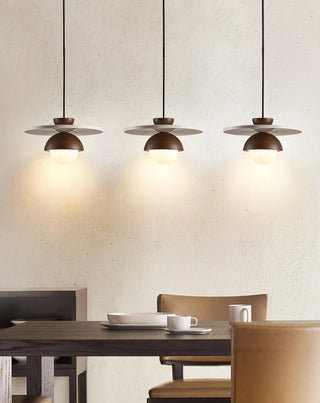 Disc Shaped Travertine Kalse Pendant Lamp