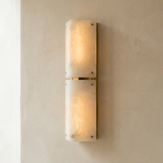 Double Panel Aurelia Alabaster Wall Lamp
