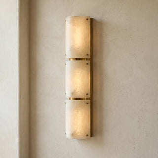 Double Panel Aurelia Alabaster Wall Lamp