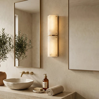 Double Panel Aurelia Alabaster Wall Lamp