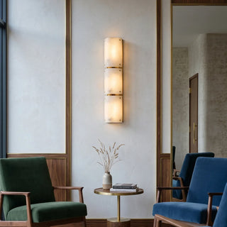 Double Panel Aurelia Alabaster Wall Lamp