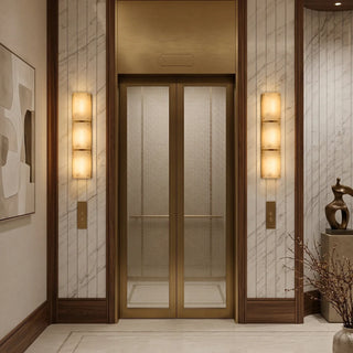Double Panel Aurelia Alabaster Wall Lamp