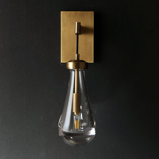 Raindrop Modern Wall Sconce (Rod). Raindrop Wall Sconce. Raindrop Wall Sconce Cord. Raindrop Wall Sconce Using Rod. Glass Teardrop Wall Lamp. RainDrop Glass Wall Sconce. Rain Sconce. Raindrop Sconce VintageBrass.