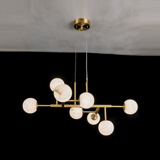 Elegant Ball Alabaster Chandelier