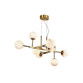 Elegant Ball Alabaster Chandelier