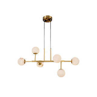 Elegant Ball Alabaster Chandelier