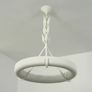 Elodie Plaster Petal Ring Chandelier