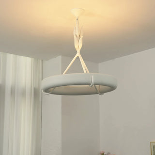Elodie Plaster Petal Ring Chandelier