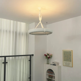 Elodie Plaster Petal Ring Chandelier