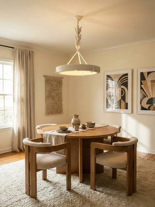 Elodie Plaster Petal Ring Chandelier