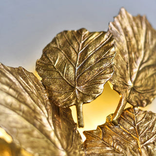 Forest Canopy Brass Leaf Wall Sconce