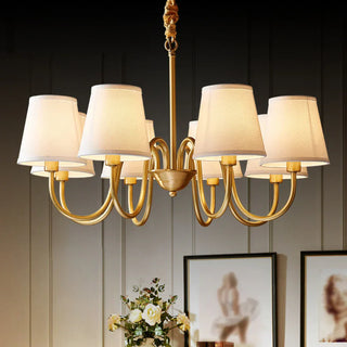 Fazrpip Retro Gold Chandelier - Vidirlighting