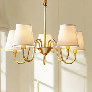 Fazrpip Retro Gold Chandelier - Vidirlighting