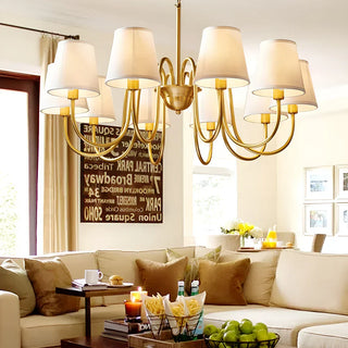 Fazrpip Retro Gold Chandelier - Vidirlighting