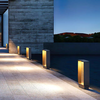 Frame Acrylic Outdoor Post Lamp - Vidirlighting