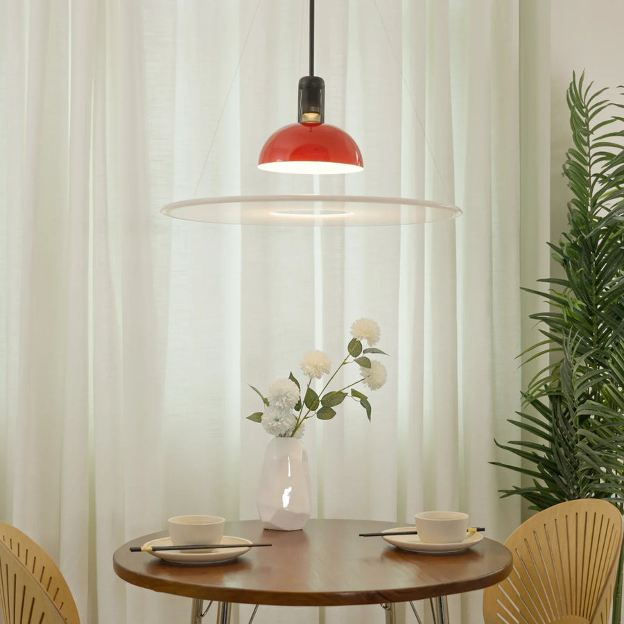 Frisbi Acrylic Disc Pendant Light